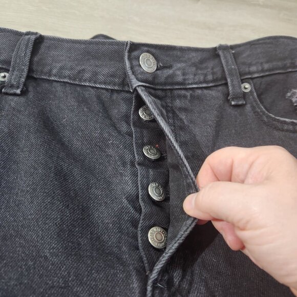 Old Navy High Rise Slouch Straight Secret Smooth Pockets Black Women's 14 Tall - Picture 8 of 12